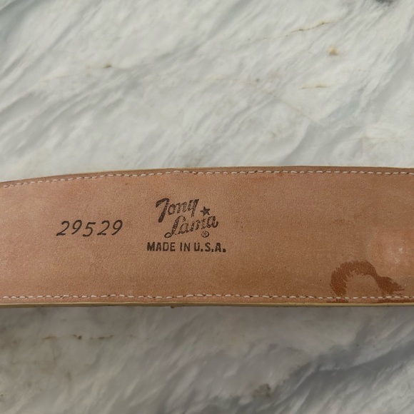 Tony Lama Vintage Genuine Elephant Belt. 36 inches. - Picture 4 of 7